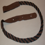 Lakota Leathers LK-HCH Mandolin Strap Chocolate 45 in Herringbone 