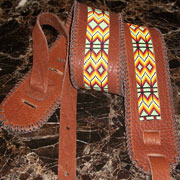 native flat slip on with leather straps